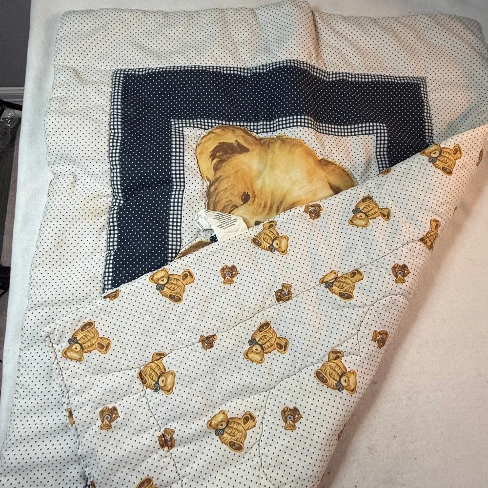 Vintage 1996 Debra Jordan Bryan Baby Quilt